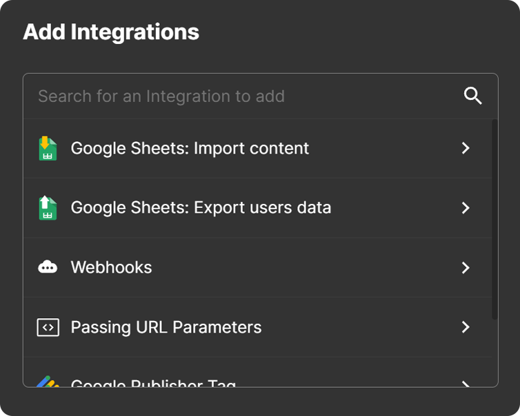 integrations